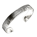 Bocholt bangle men silver oxidised 70 mm