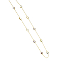 Collier 585 Gold Edelsteinmix 
