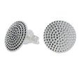 Stud earrings silver dots 12 mm