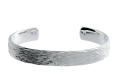 Bangle Crease 10 mm silver light