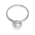 Ring Silber Strandcores Perle 7 mm 