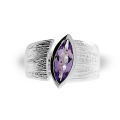 Ring silver Strandcores Amethyst light 13 x 5 nav