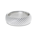 Ring silver waves