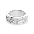 Ring Dots Milchstrasse Silber Breite 7 mm