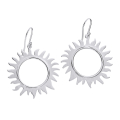 Ohrring Silber 925 Sonne golplattiert