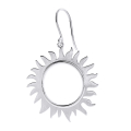 Ohrring Silber 925 Sonne golplattiert