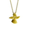 Guardian angel midi 12 mm silver yellow gold plated