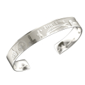 Straubing bangle silver rhodium plated