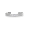 Bangle one world silver light men's size