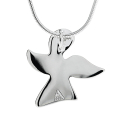 Pendant small guardian angel silver light 20 mm