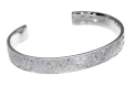 Bangle Leaves silver light 10 mm