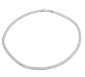 Himbeerkette Silber 5 mm Duchmesser 