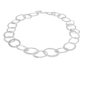 Collier Dots silver light oval