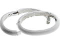 Dots bangle 9 mm silver light