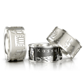 Museum Ring Brothers Grimm silver oyxdiert 