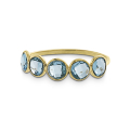 Ring Gold 585 Topas swiss blue 4 mm fac