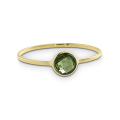 Ring Gold 585 grüner Turmalin 4 mm