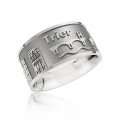 Trier city ring silver oxidised