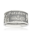 City ring Potsdam silver oxidised