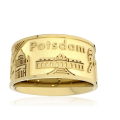 City ring Potsdam silver gold plated
