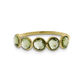 Ring Gold 585 Peridot 4 mm fac