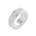 Ring Dots Milchstrasse Silber Breite 7 mm