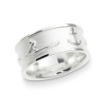 Ring Insel Sylt Koordinaten Silber hell