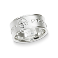 Ring Insel Sylt Koordinaten Silber hell