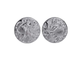Leaves stud earrings 12 mm