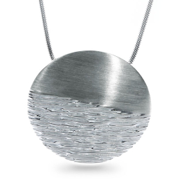 Anhänger Silber Crease Verlauf 35 mm 