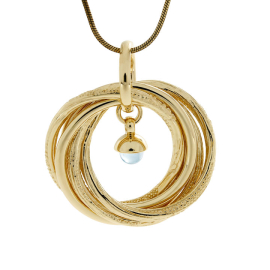 Pendant si/gold plated Strandcores