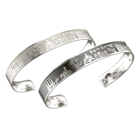 Bamberg bangle silver oxidised