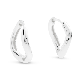 Creole Silber hell, gebogen