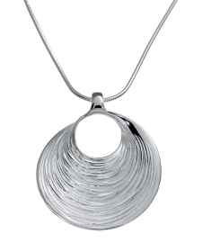 Pendant Crease Moebius silver light 27 mm