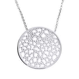 Anhänger Dots Milchstrasse Silber rund 27 mm