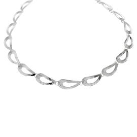 Collier Silber Crease Loop fünf Elemente 50 cm 