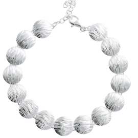 Armband Crease Silber hell