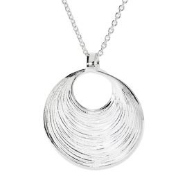 Pendant Crease Moebius silver light 36 mm