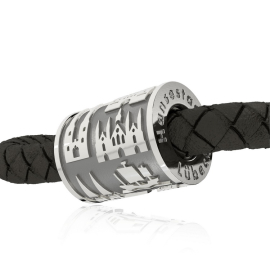 Lübeck Jewellery Pendant Tube Silver oxidised