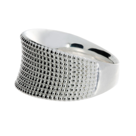 Ring Dots concave silver light