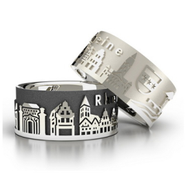 City ring Rheine silver oxidised