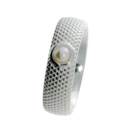 Ring Dots No2 silver bead 4mm
