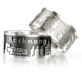 Stadtring Backnang Silber-oxydiert