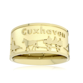 Ring Stadt Cuxhaven 585 Gelbgold