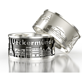 Stadtring Ueckermünde Silber gold-plattiert