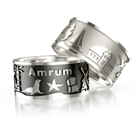 Ring Insel Amrum Silber hell