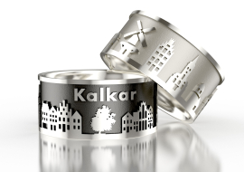 Stadtring Kalkar silber oxydiert