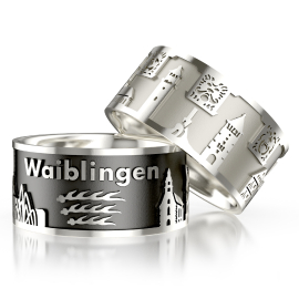 Stadtring Waiblingen silber oxydiert