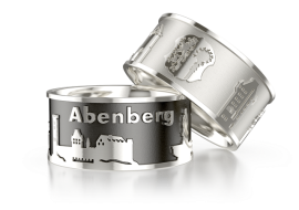 City ring Abenberg silver oxidised