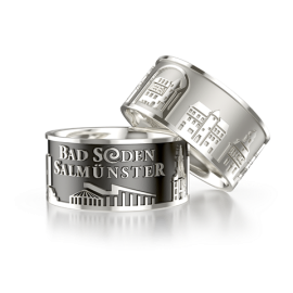 City ring Bad Soden-Salmünster silver gold plated